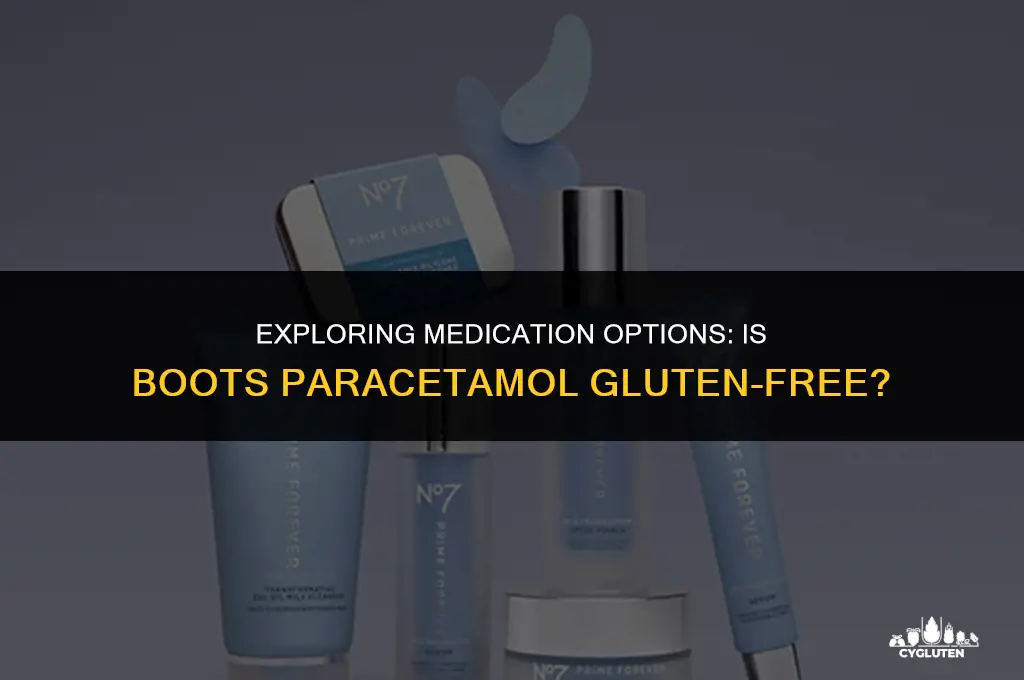 is boots paracetamol gluten free