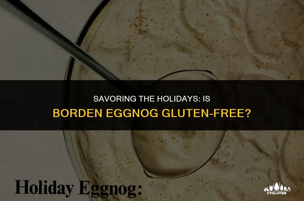 is borden eggnog gluten free