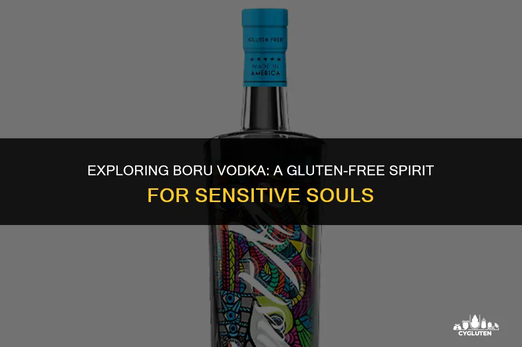 is boru vodka gluten free