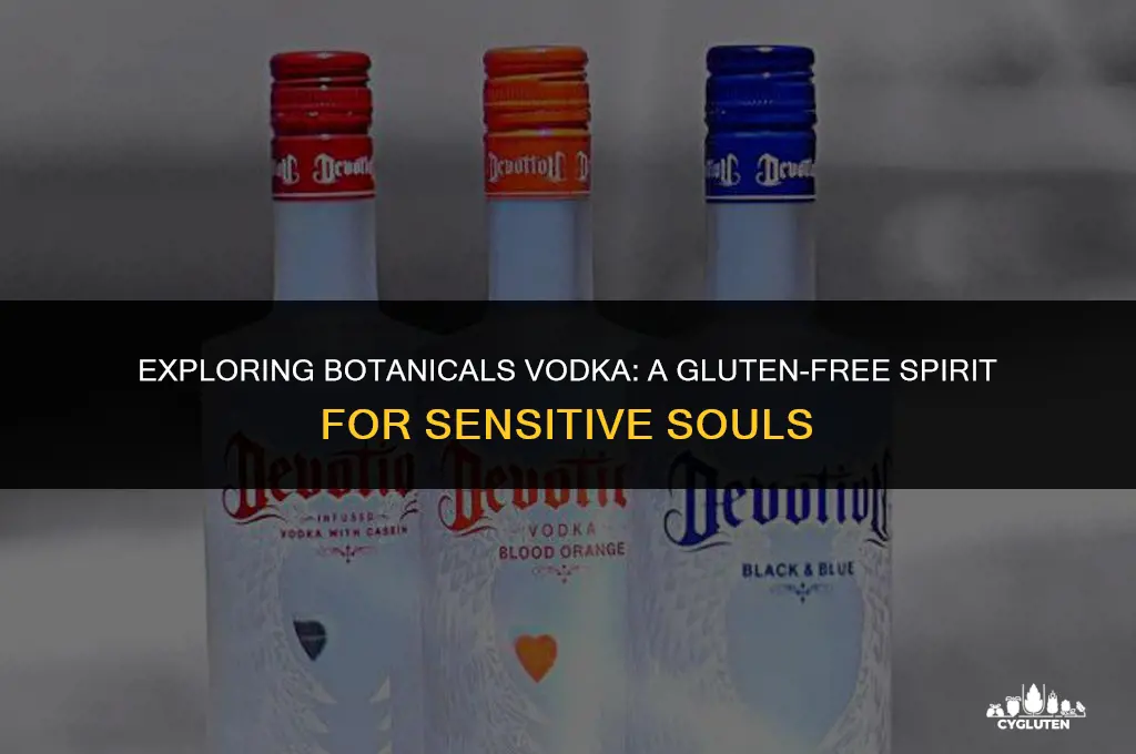 is botanicals vodka gluten free