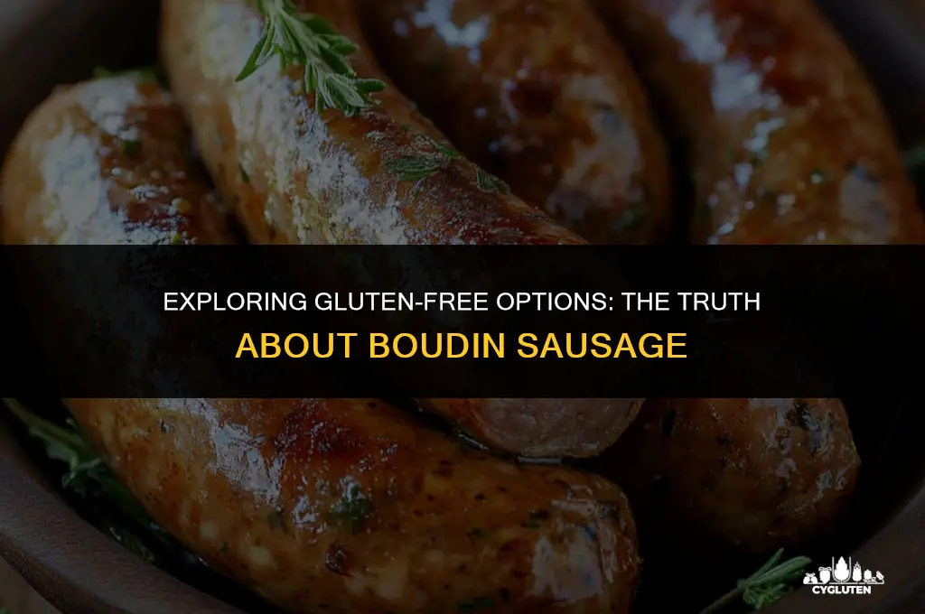 is boudin sausage gluten free