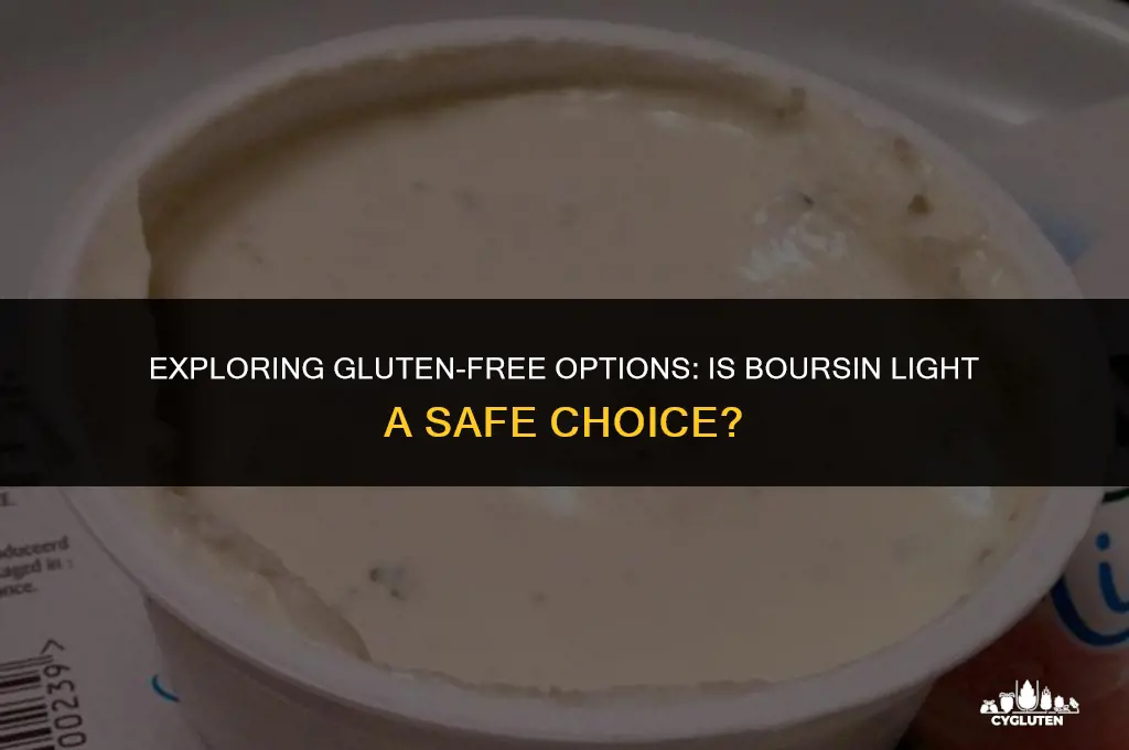 is boursin light gluten free