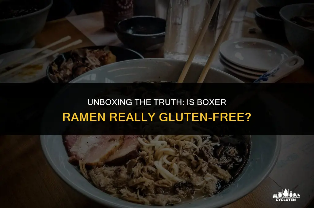 is boxer ramen gluten free
