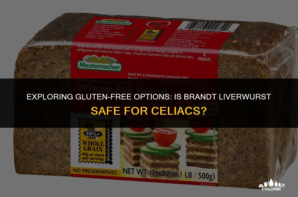 is brandt liverwurst gluten free