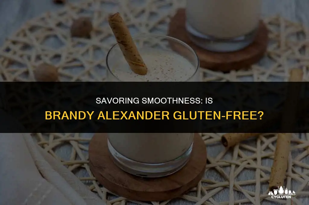 is brandy alexander gluten free