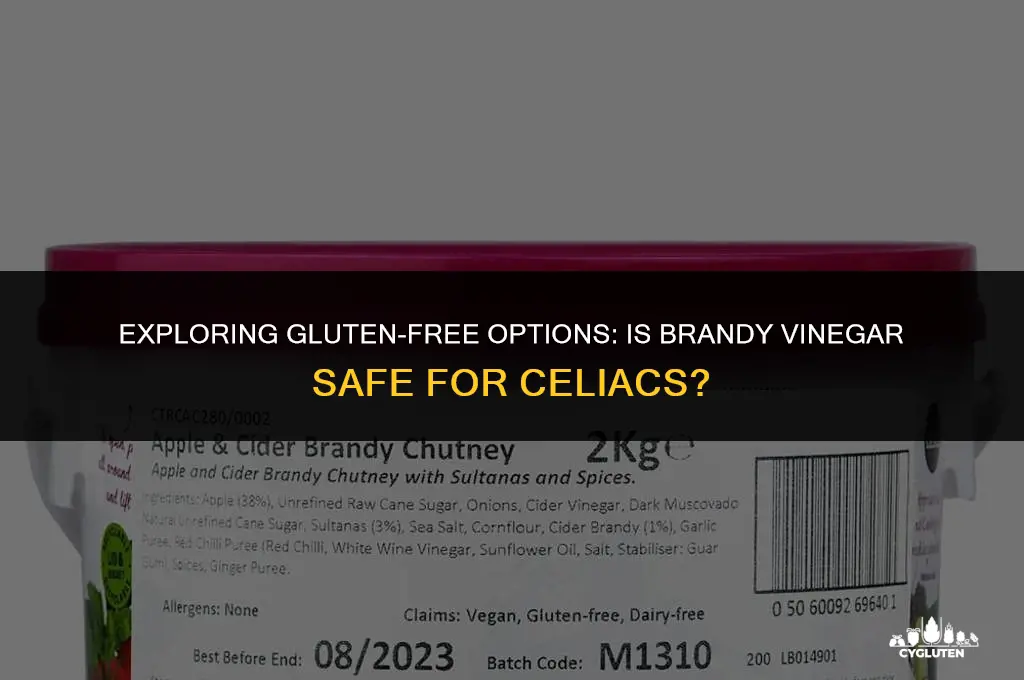 is brandy vinegar gluten free