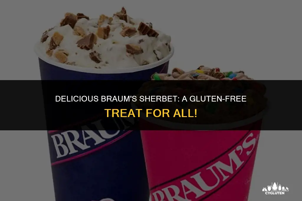 is braums sherbet gluten free