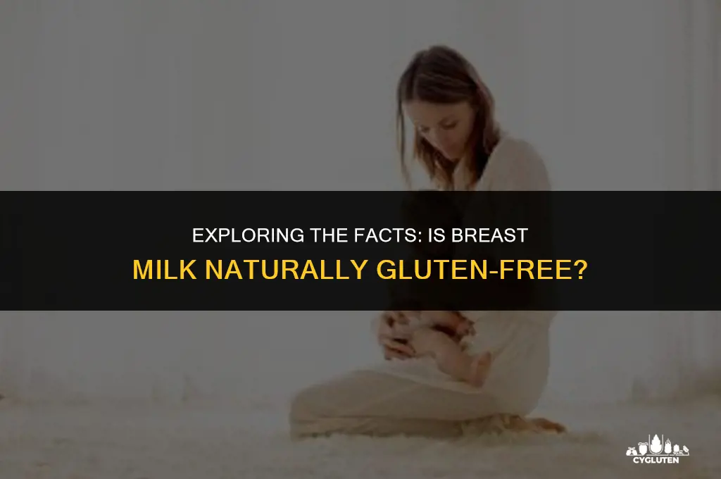 is breast milk gluten free