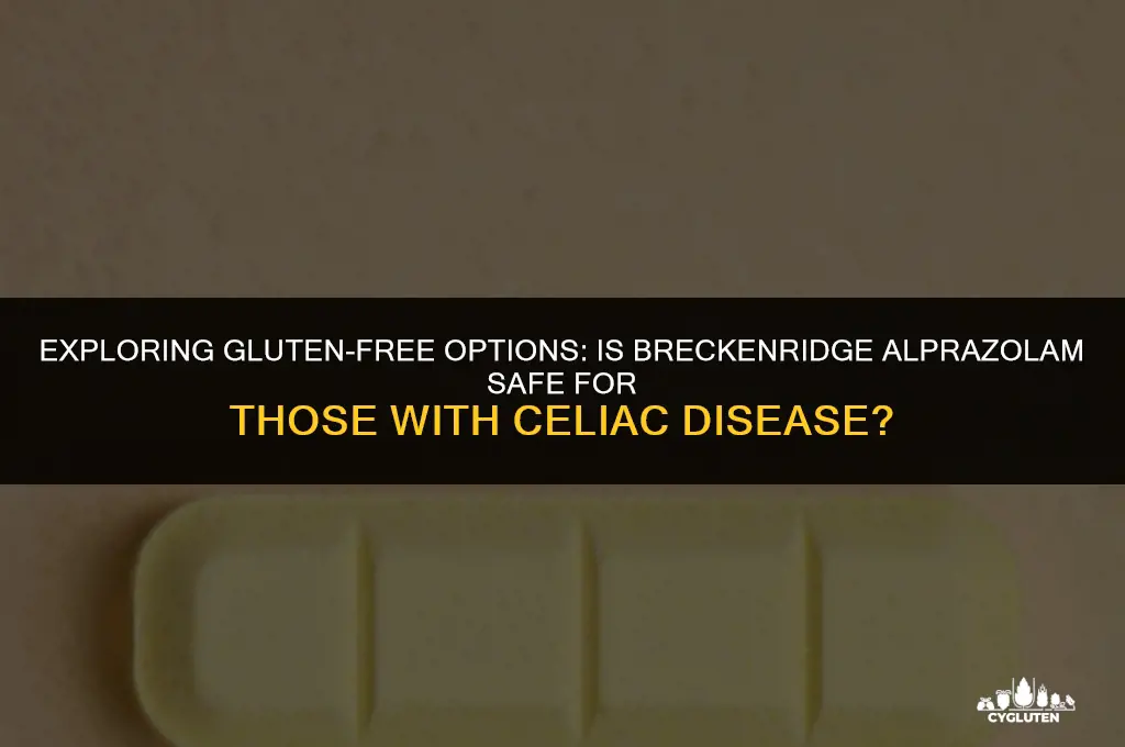 is breckenridge alprazolam gluten free