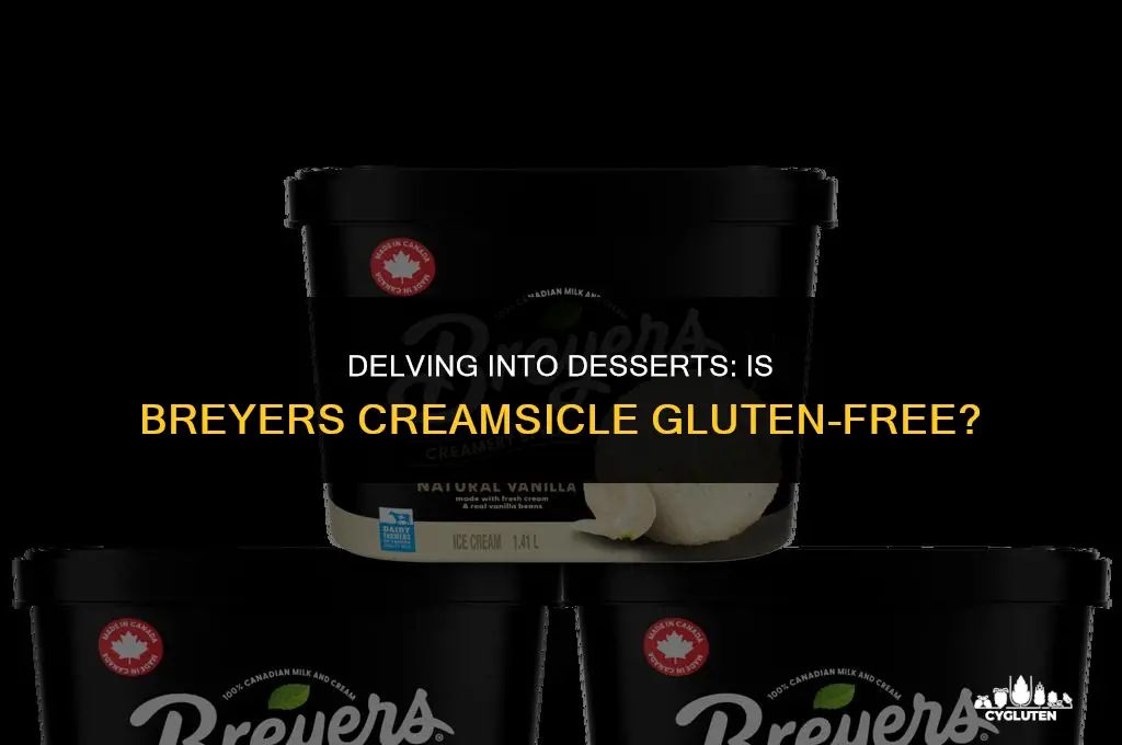 is breyers creamsicle gluten free