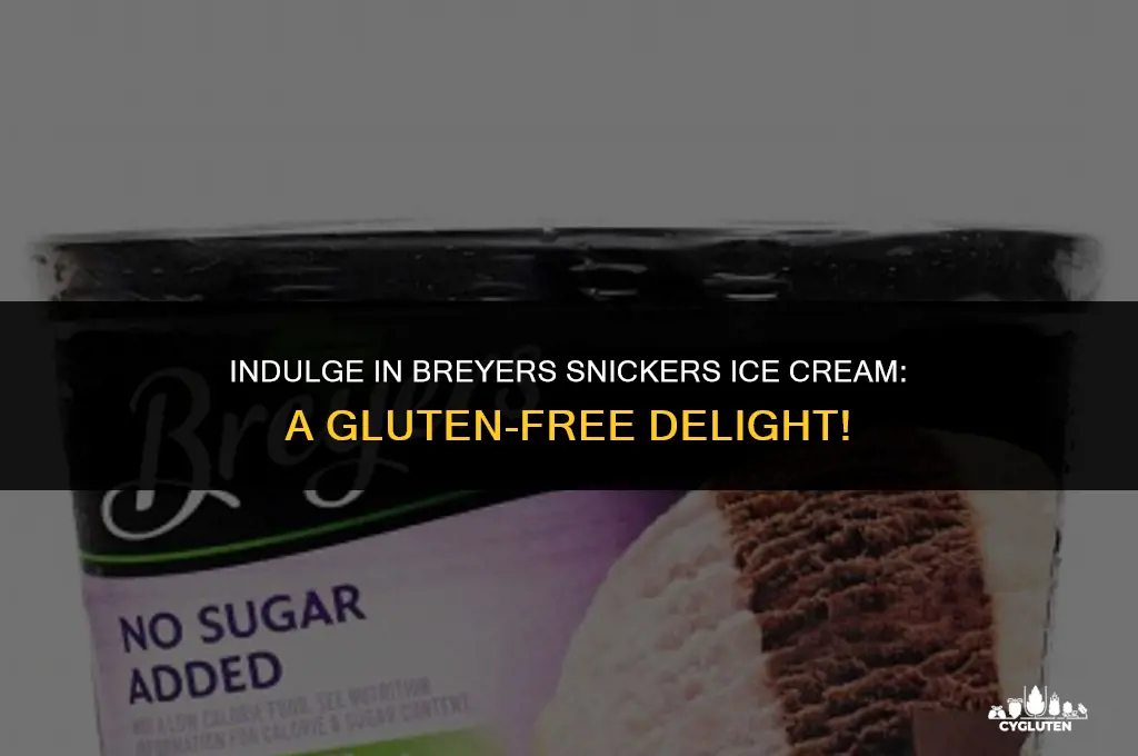 is breyers snickers gluten free