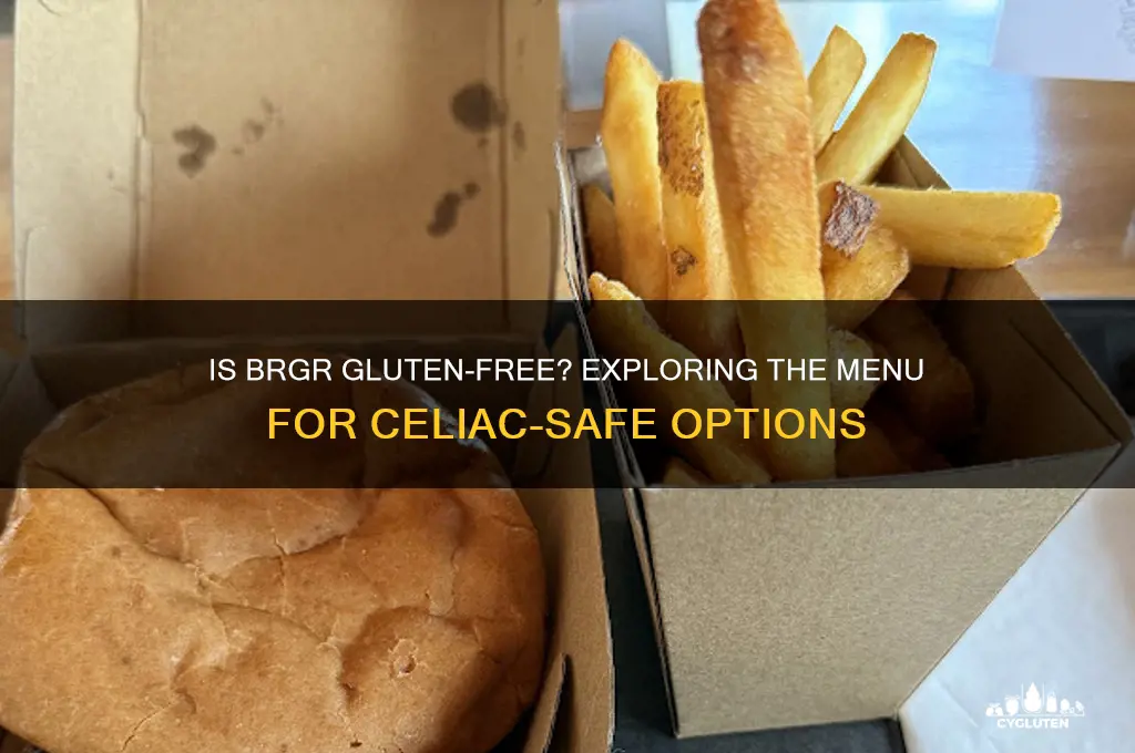is brgr gluten free