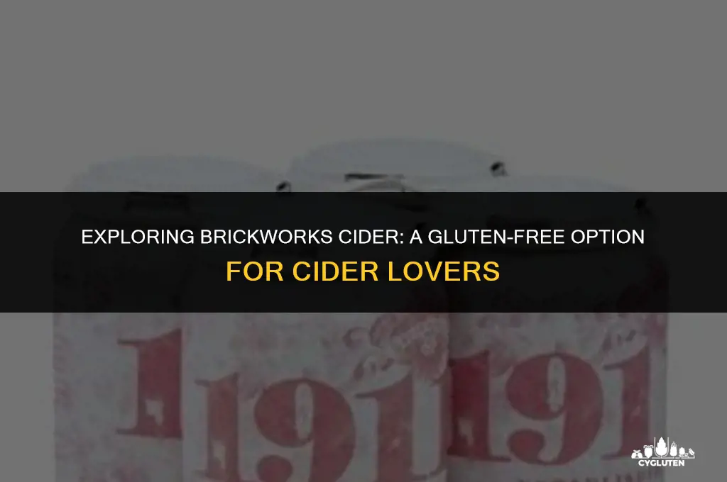 is brickworks cider gluten free