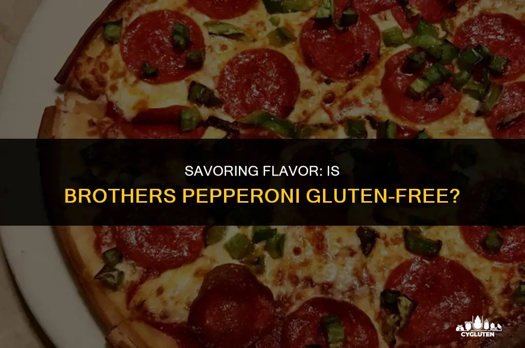is brothers pepperoni gluten free