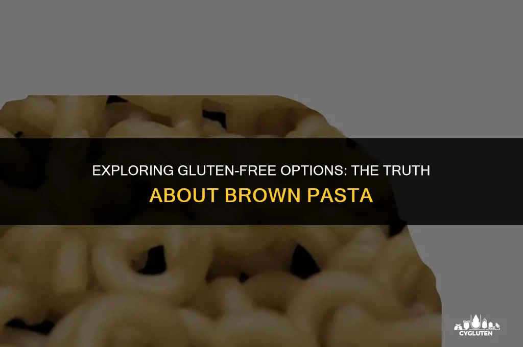 is brown pasta gluten free