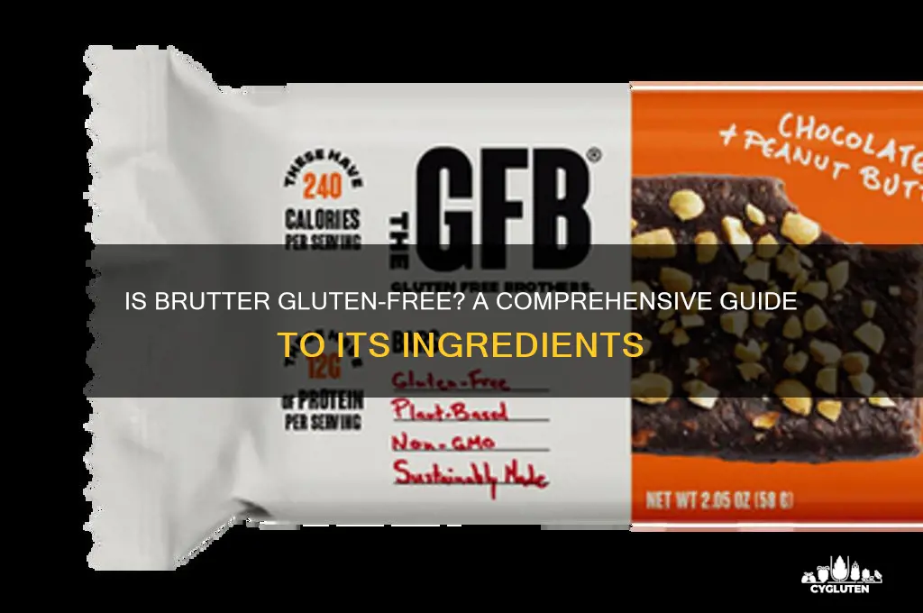 is brutter gluten free