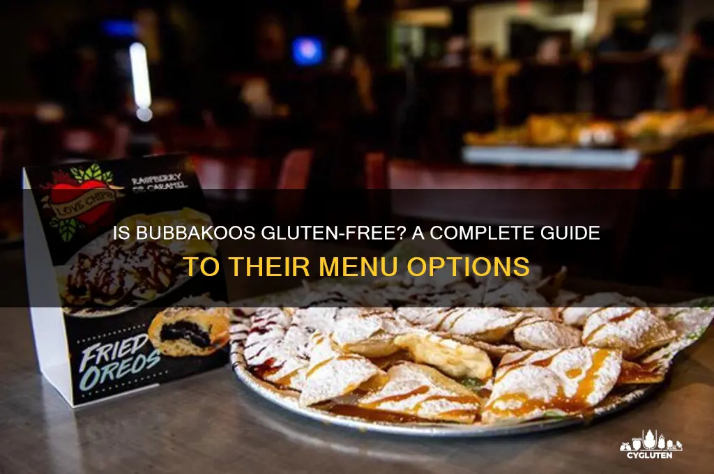 is bubbakoos gluten free