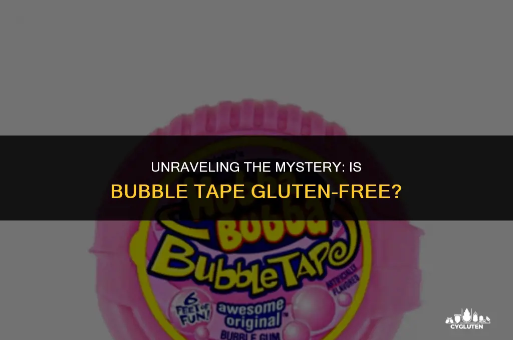 is bubble tape gluten free