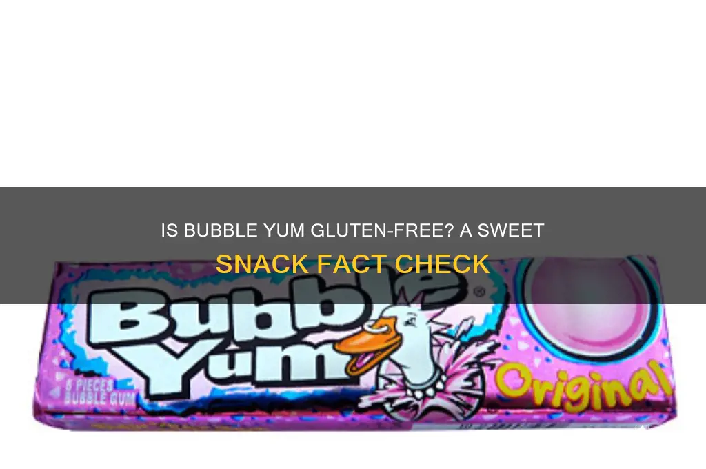 is bubble yum gluten free