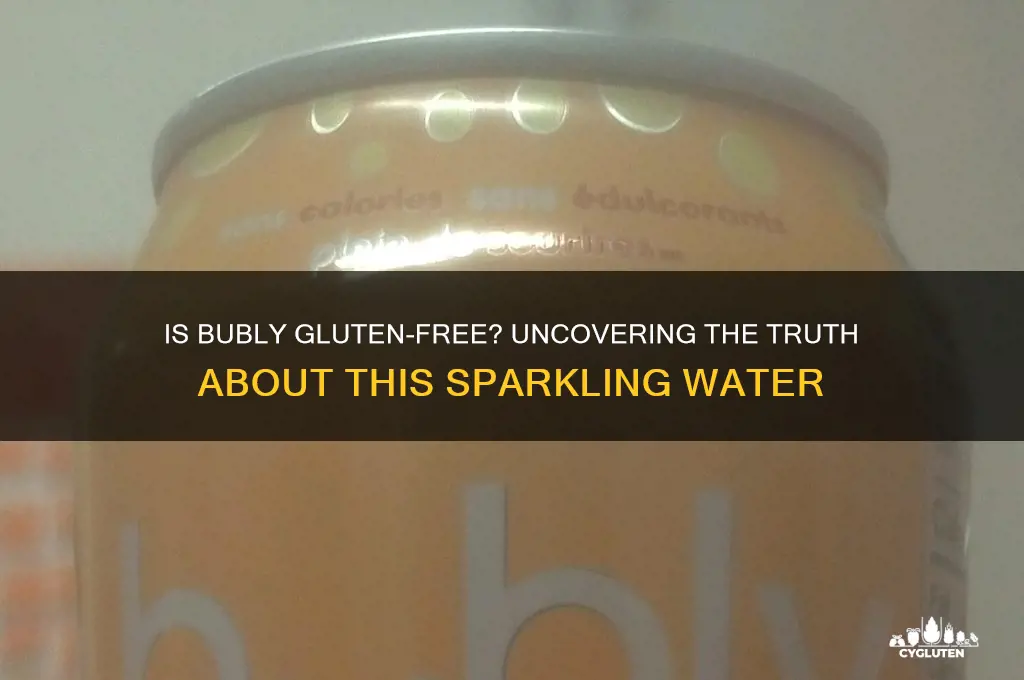 is bubly gluten-free