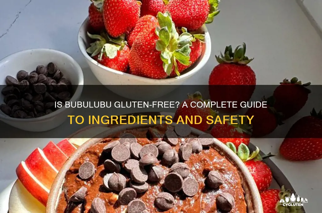 is bubulubu gluten free