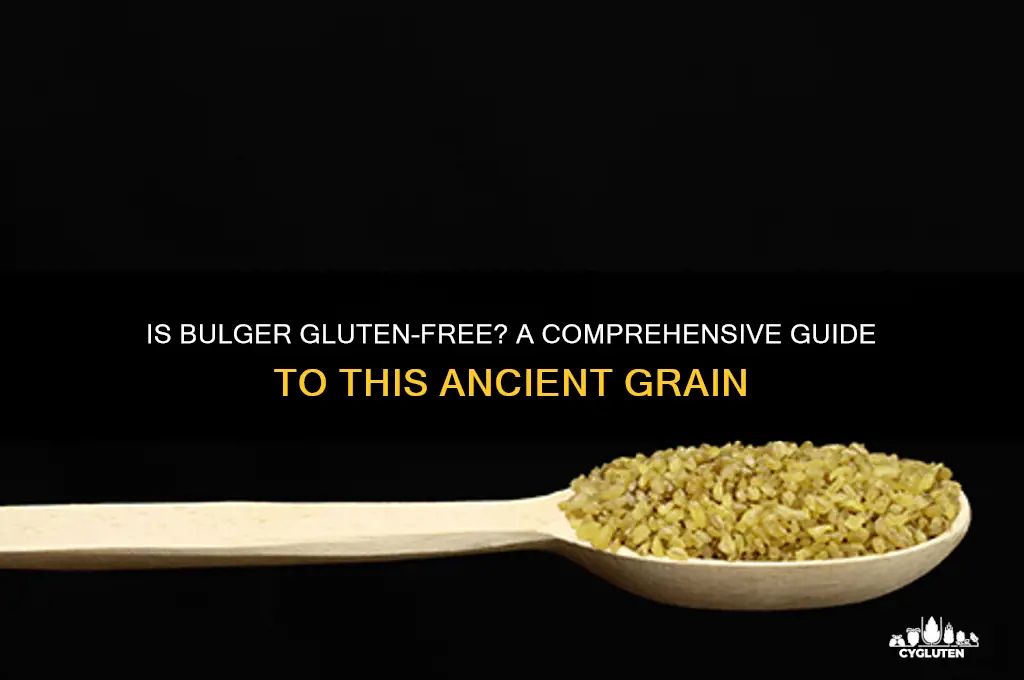 is bulger gluten free