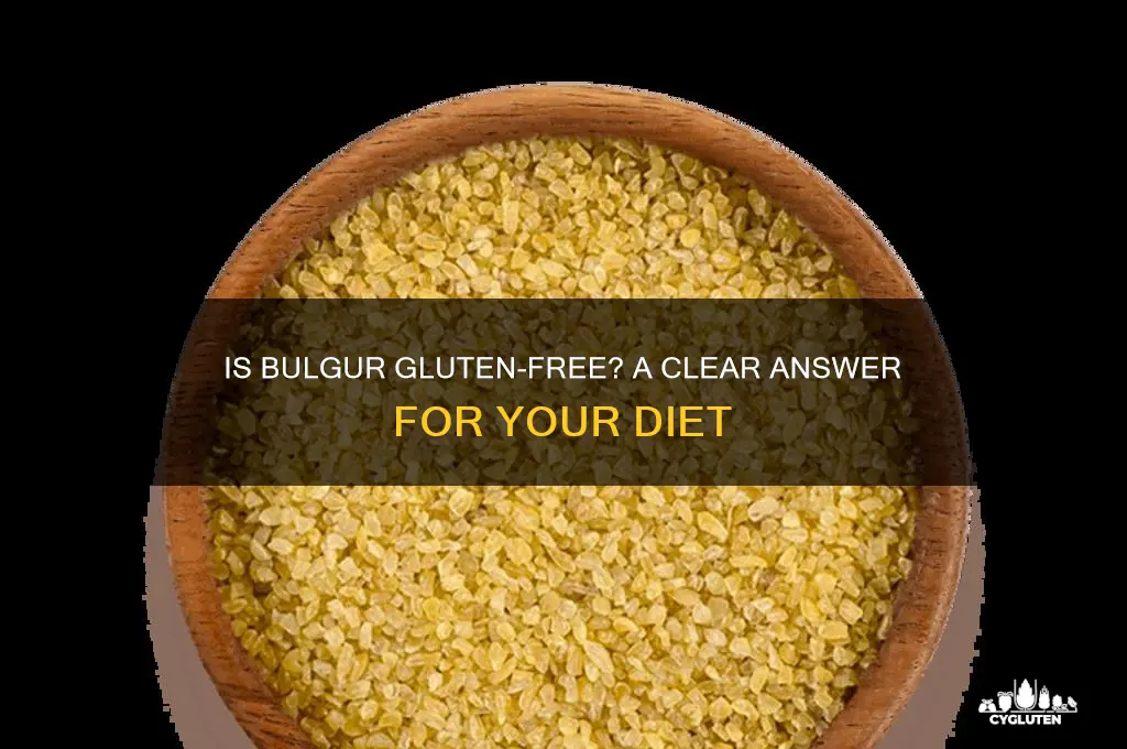 is bulgur gluten-free
