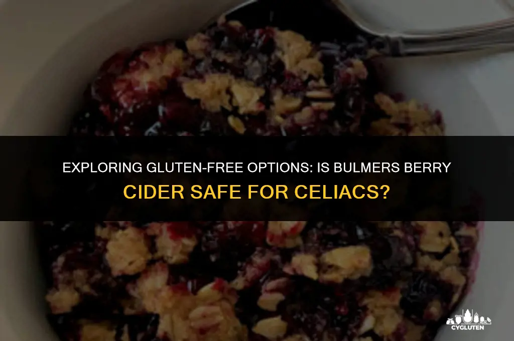is bulmers berry gluten free