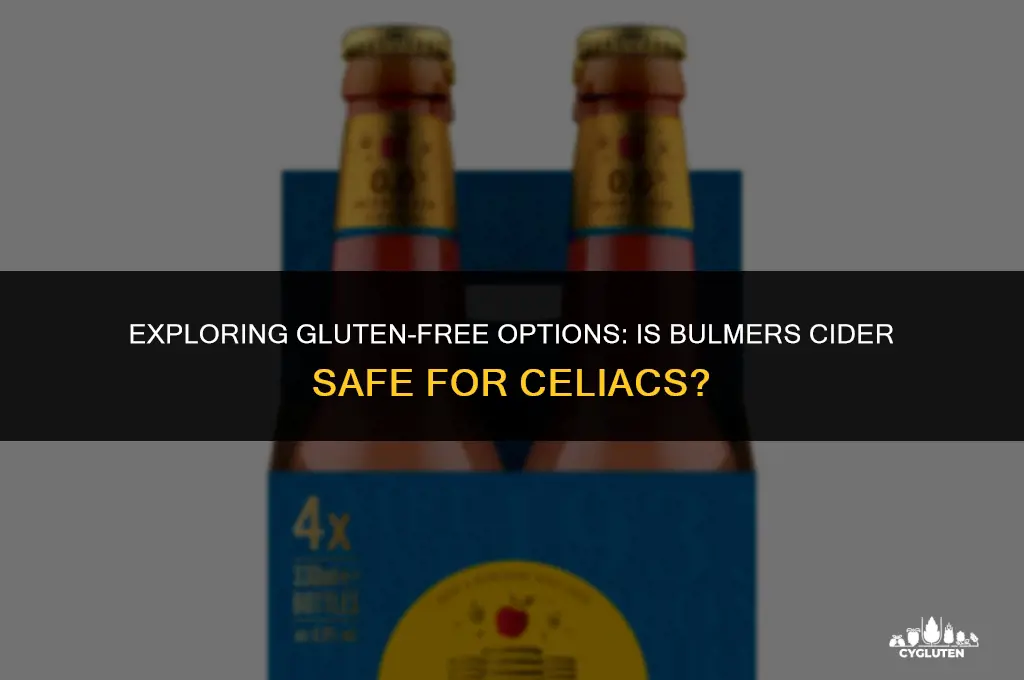 is bulmers cider gluten free