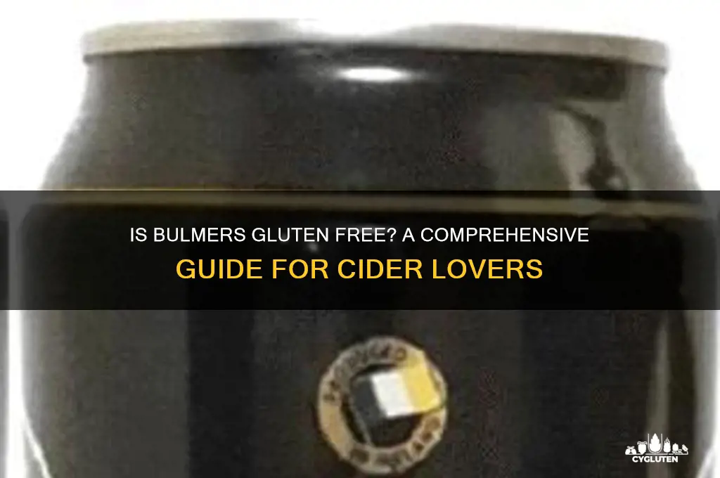 is bulmers gluten free