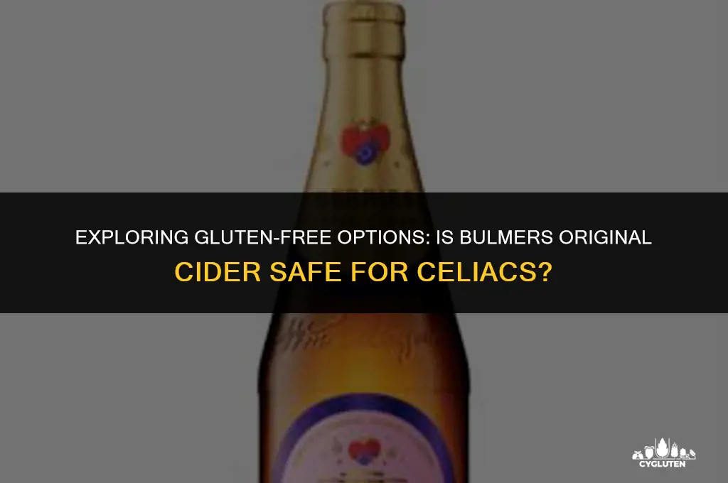 is bulmers original gluten free