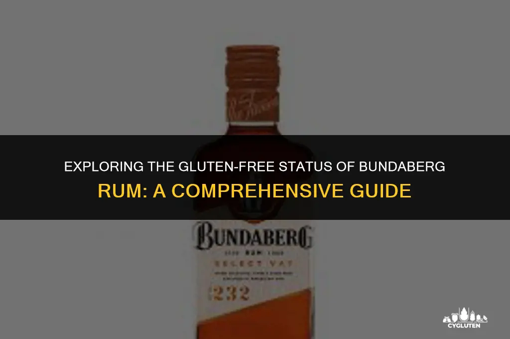 is bundaberg rum gluten free