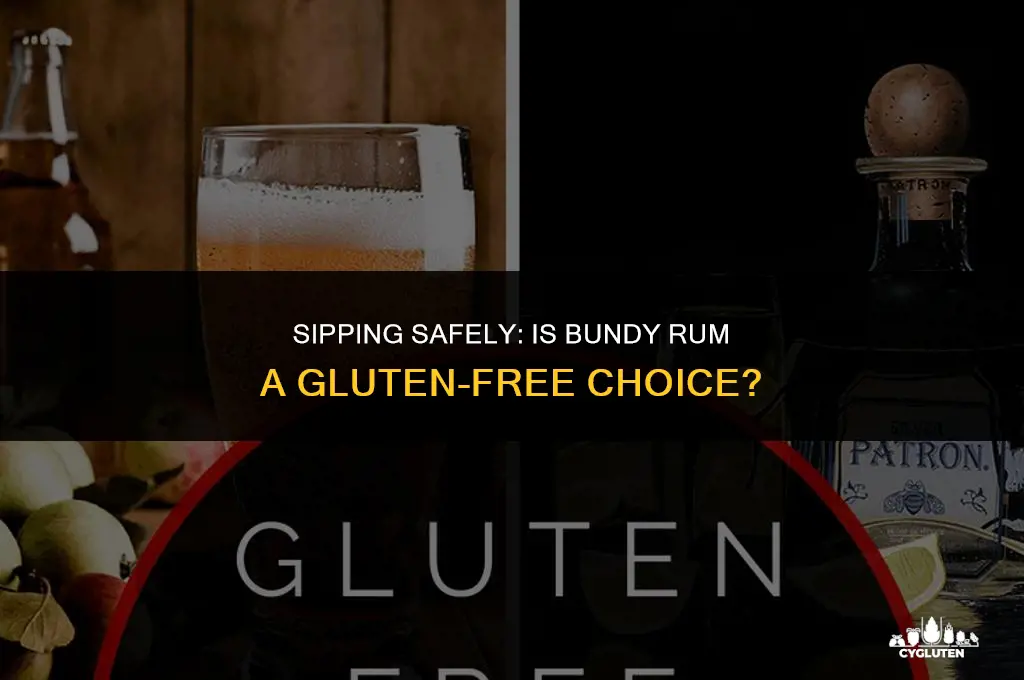 is bundy rum gluten free