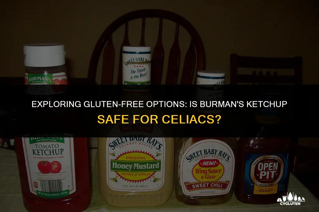 is burmans ketchup gluten free