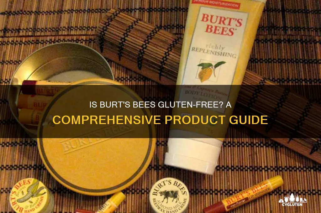 is burts bees gluten free