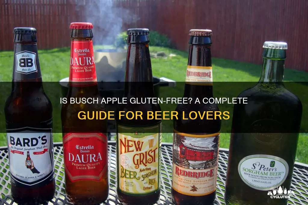 is busch apple gluten free
