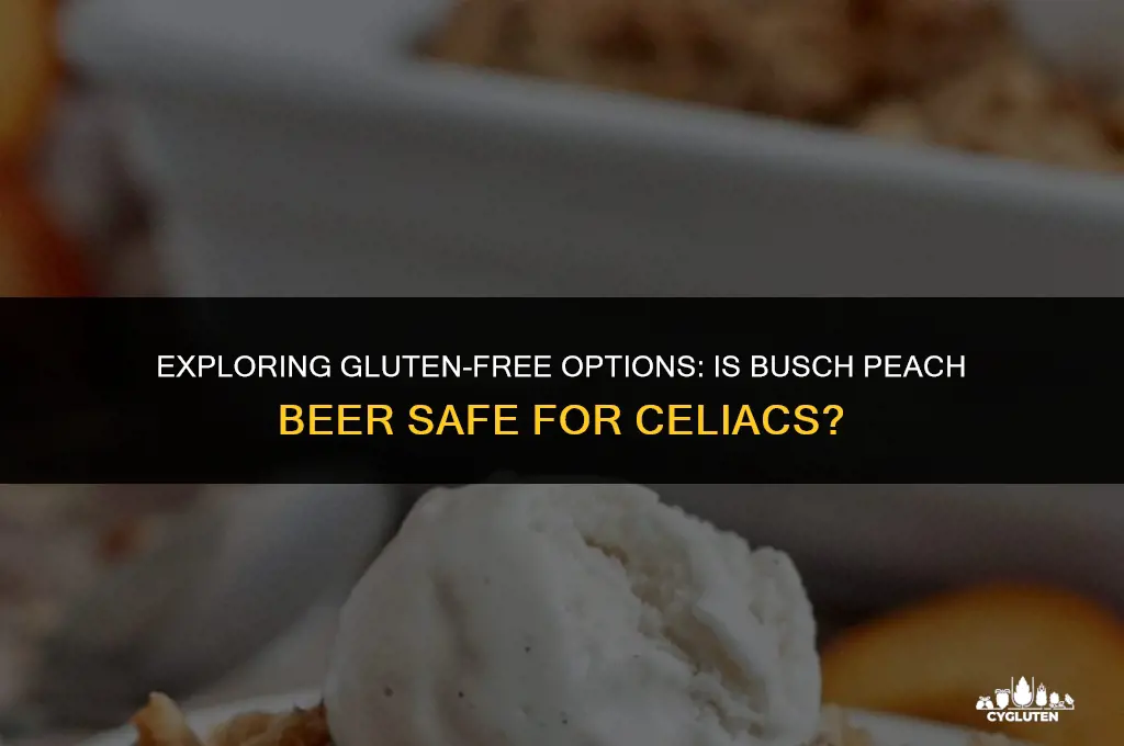 is busch peach gluten free