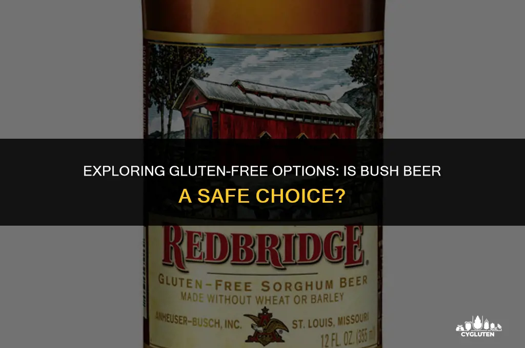 is bush beer gluten free