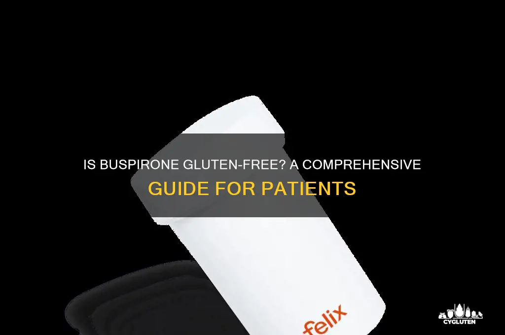 is buspirone gluten free