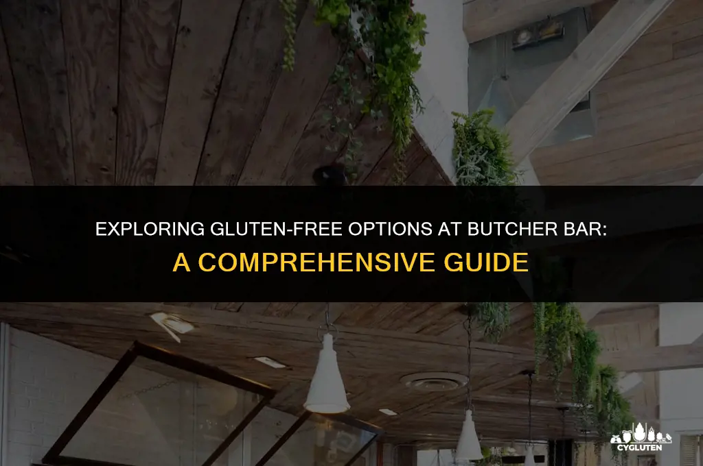 is butcher bar gluten free