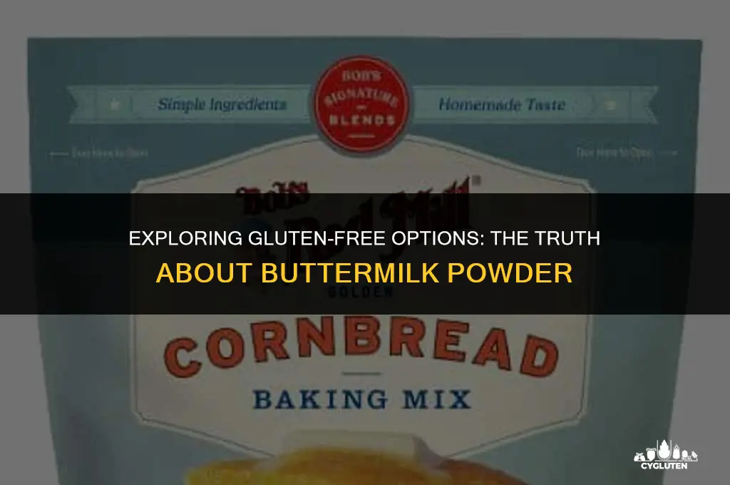 is buttermilk powder gluten free