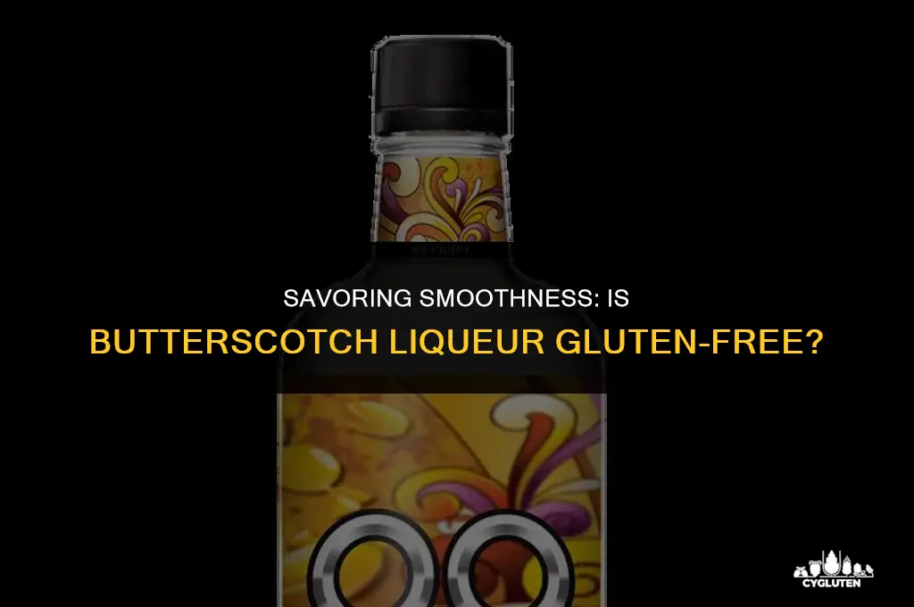 is butterscotch liqueur gluten free