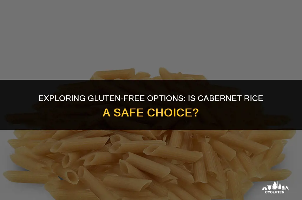 is cabernet rice gluten free