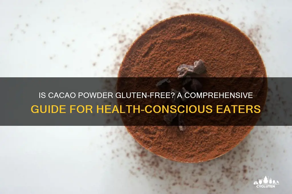 is cacao powder gluten free