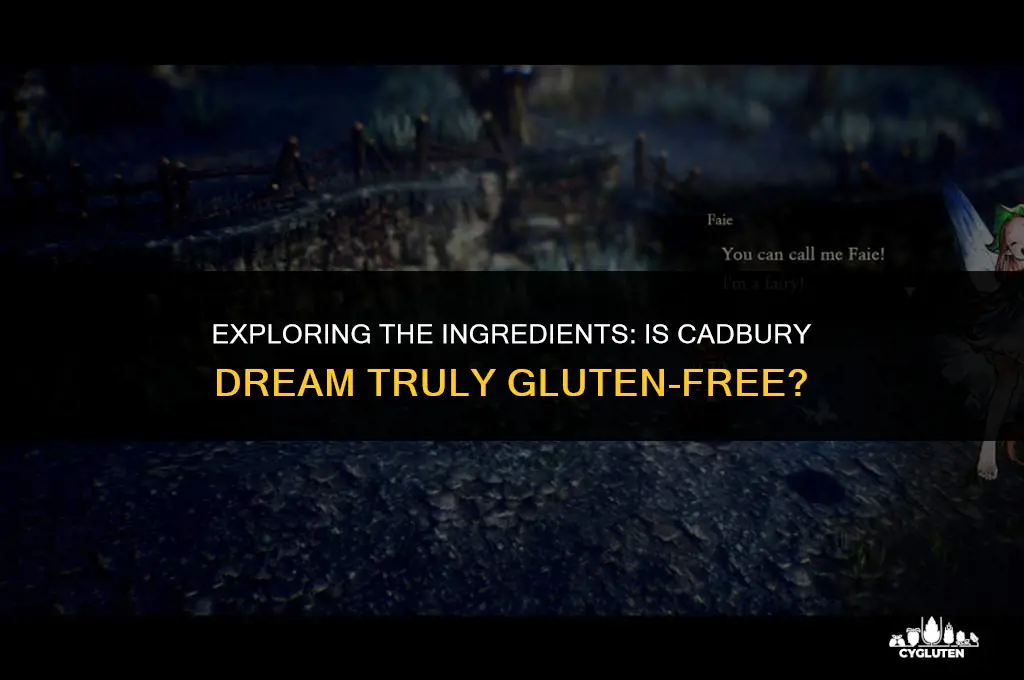 is cadbury dream gluten free