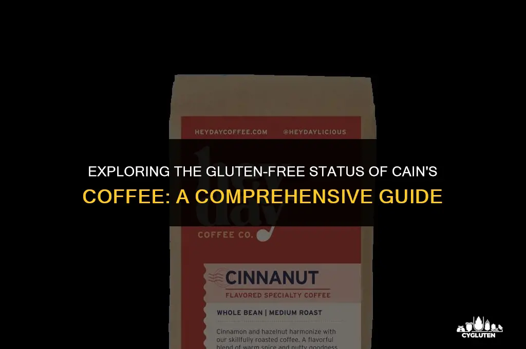 is cains coffee gluten free