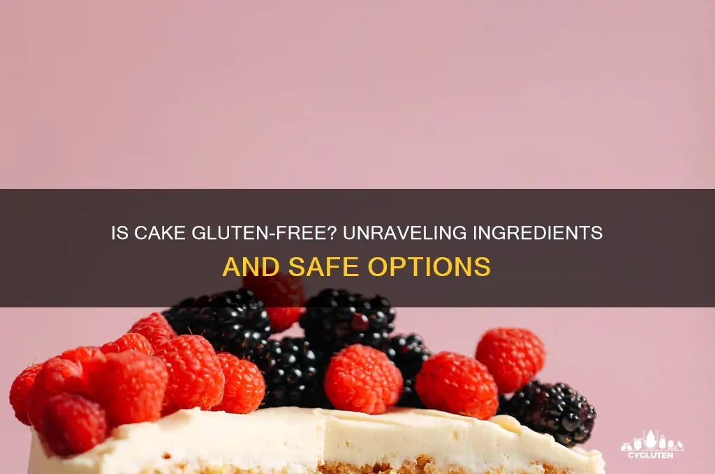 is cake gluten free
