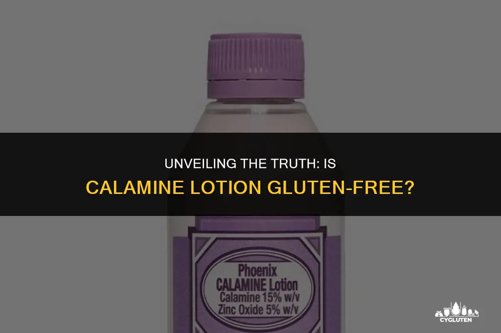 is calamine lotion gluten free