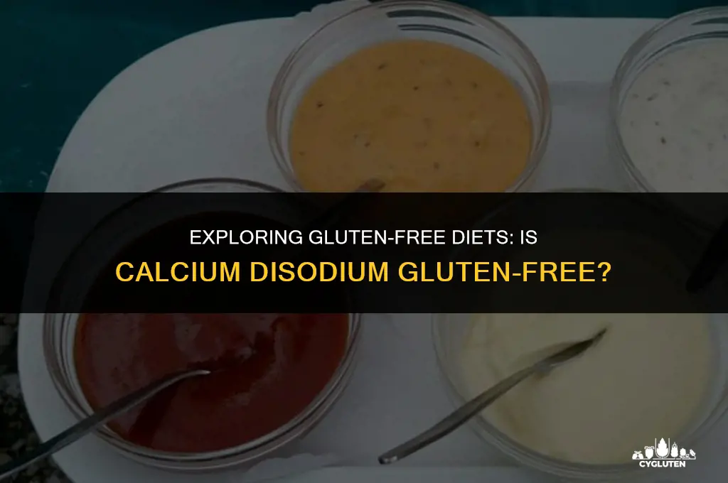 is calcium disodium gluten free