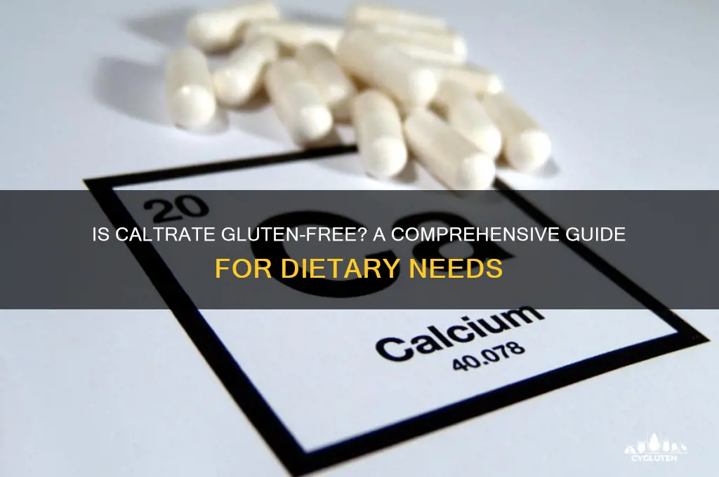 is caltrate gluten free